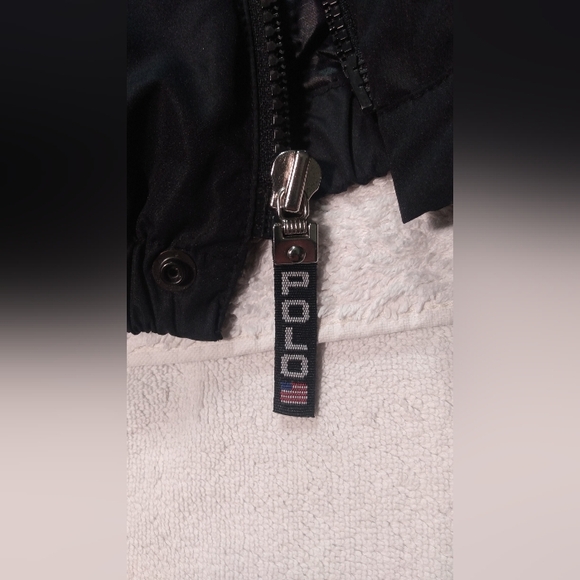 Rare Vintage POLO Ralph Lauren Polo Sport Black N Silver Down Puffer Jacket - Picture 10 of 16